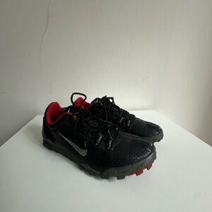 Nike Black and Red Sports Sneakers